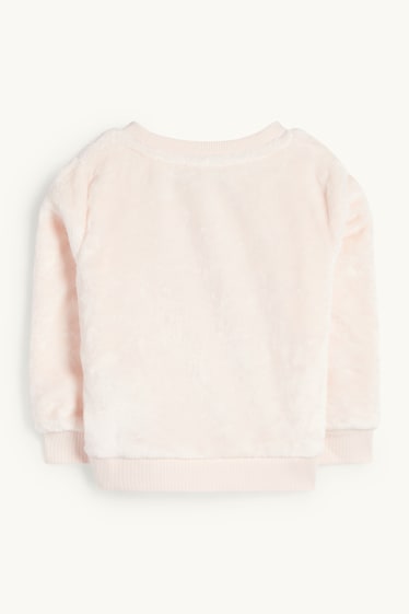 Kinder Mädchen - Einhorn - Sweatshirt - Glanz-Effekt - rosa