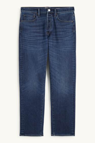 Herren - Regular Jeans mit Knopfleiste - Thermojeans - LYCRA® - jeansblau