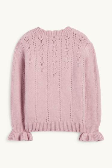Kinder Mädchen - Pullover - rosa