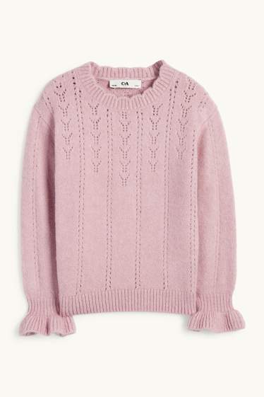 Kinder Mädchen - Pullover - rosa
