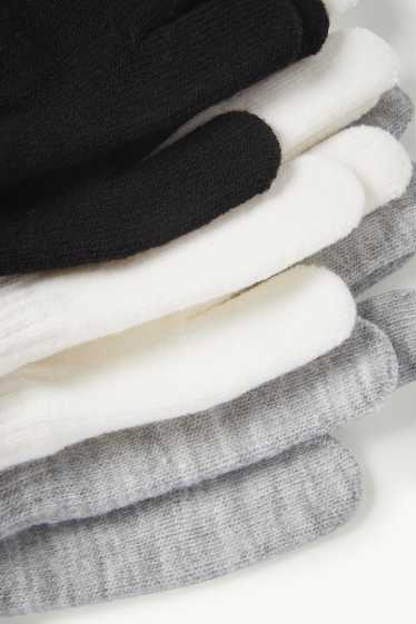 Kinder Mädchen - Multipack 3er - Handschuhe - schwarz