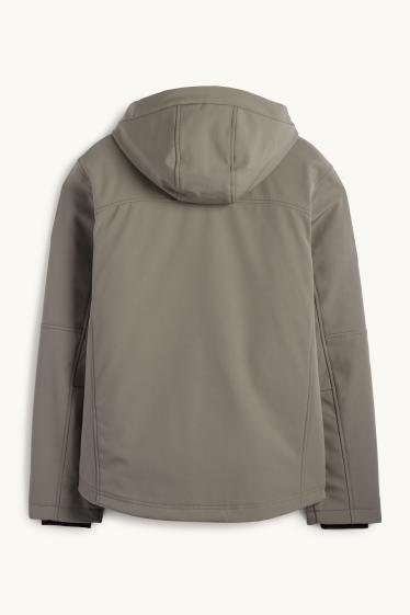 Home - Jaqueta softshell - enconxat - resistent a l’aigua - 4 Way Stretch - gris