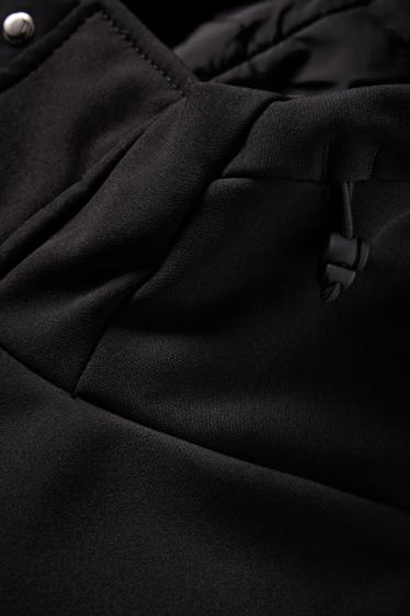 Home - Jaqueta softshell - enconxat - resistent a l’aigua - 4 Way Stretch - negre