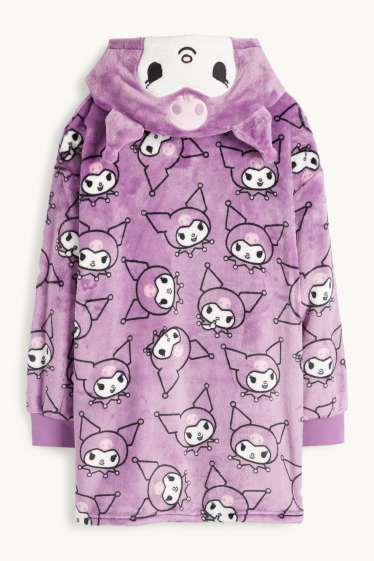 Nena - Kuromi - manta amb caputxa - violeta