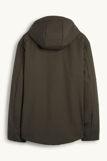 Herren - Softshelljacke - gefüttert - wasserabweisend - 4 Way Stretch - dunkelgrün