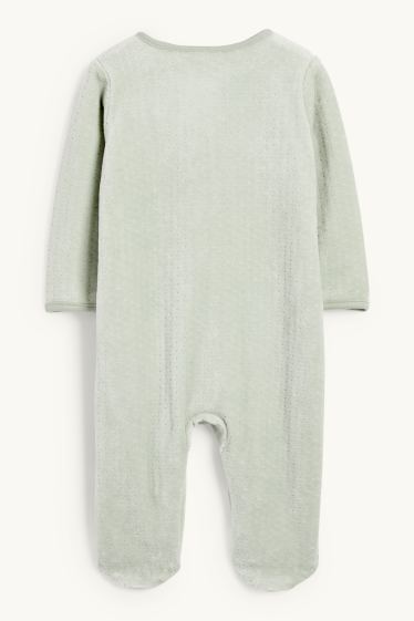 Unisexe - Winnie l’ourson - pyjama pour bébé - finition texturée - vert clair