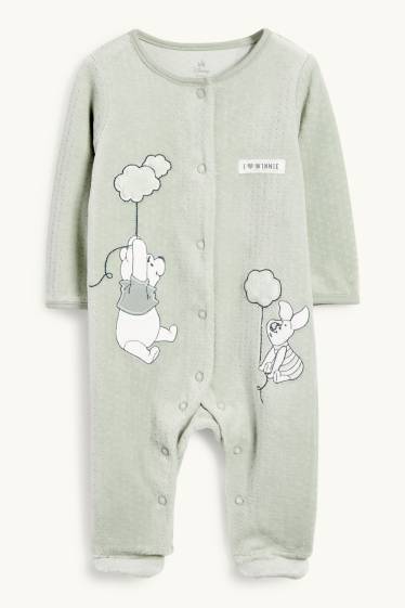Unisexe - Winnie l’ourson - pyjama pour bébé - finition texturée - vert clair