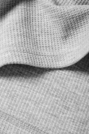 Nen - Paquet de 2 - samarreta de màniga llarga tèrmica - texturada - blau/gris