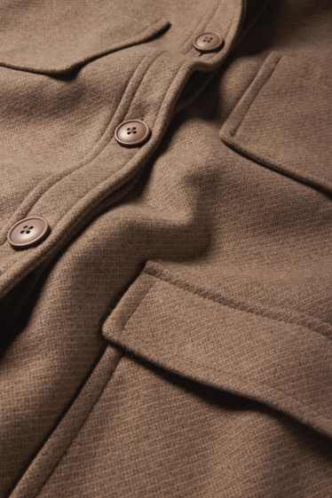 Femmes - Manteau en maille - marron