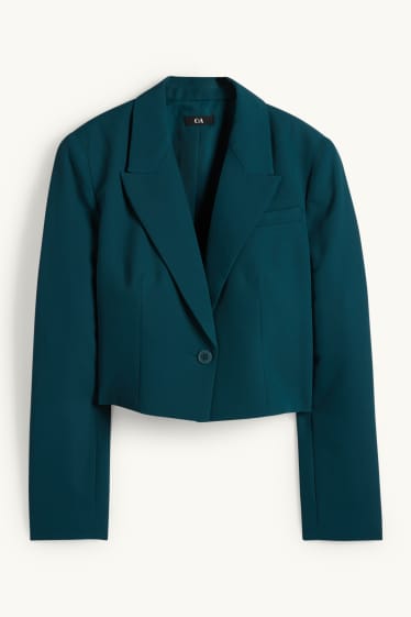 Dona - Blazer crop - regular fit - petroli