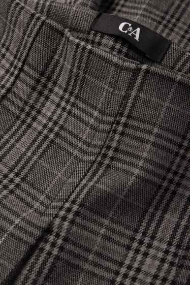 Dona - Faldilla pantaló - de quadres - gris fosc