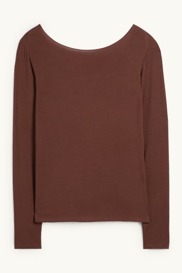 Dona - Samarreta interior amb component de caixmir - marró
