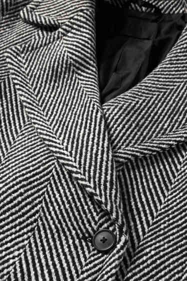 Kobiety - Kurtka - teksturowana - czarny / biały