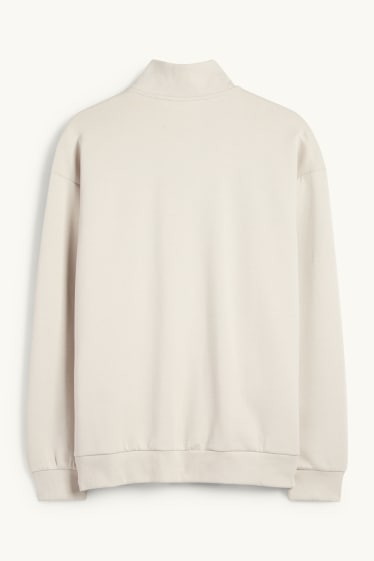 Pánské - Tepláková bunda - béžová