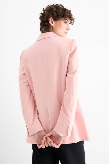 Women - Oversized long blazer - light rose