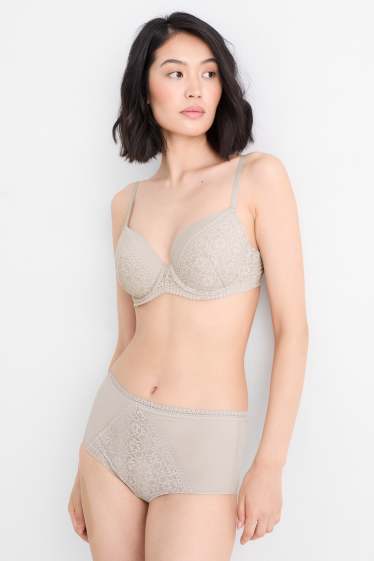 Damen - Slip - hellgrau