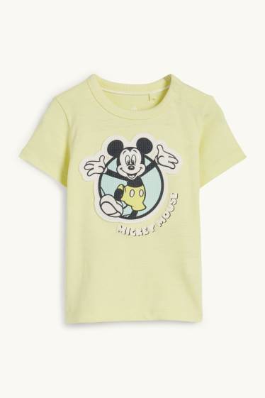 Baby Boys - Mickey Mouse - baby short sleeve T-shirt - light green