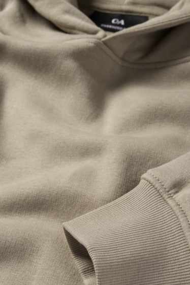 Hommes - Sweat à capuche - vert clair