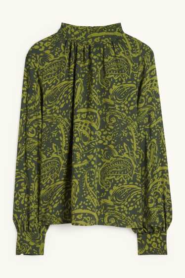 Dona - Brusa - estampada - verd