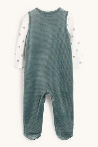 Unisex - Squirrel - romper set - 2 piece - dark green