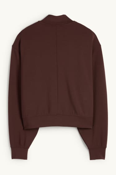 Women - Zip-through sweatshirt - dark brown