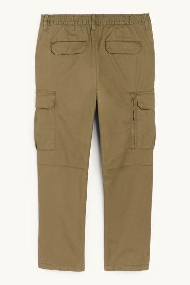 Herren - Thermo-Cargohose - khaki
