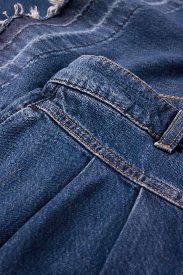 Dona - Wide Leg Jeans - mid waist - texà blau