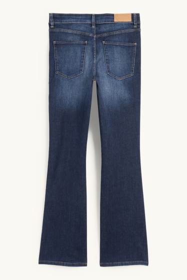 Mujer - Bootcut jeans - mid waist - vaqueros - azul oscuro