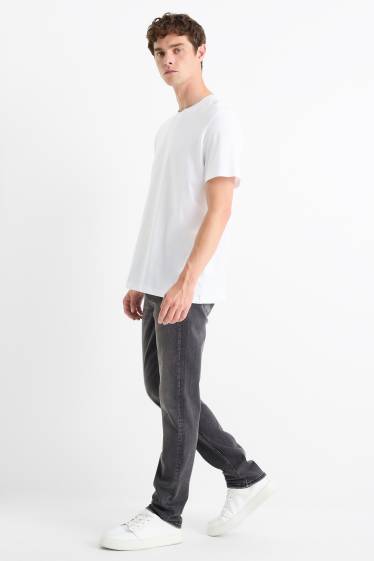 Bărbați - Slim jeans - denim-gri