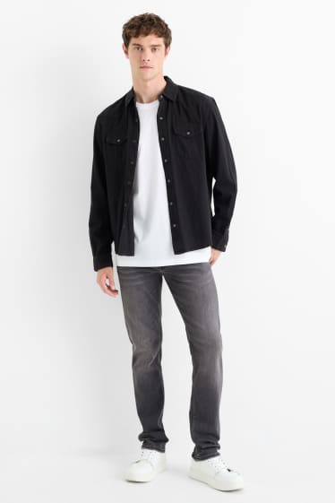 Bărbați - Slim jeans - denim-gri