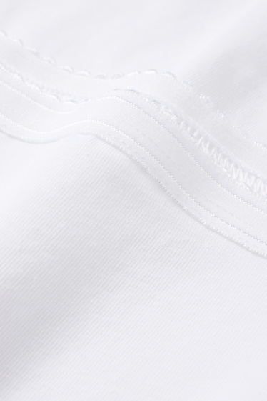 Dames - Set van 2 - slip - wit