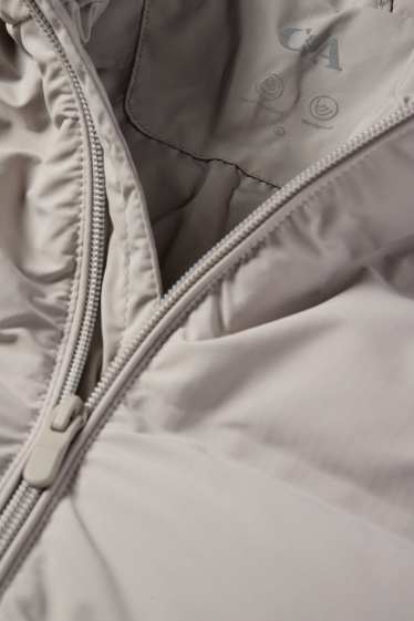 Home - Jaqueta embuatada - repel·lent a l'aigua - gris clar