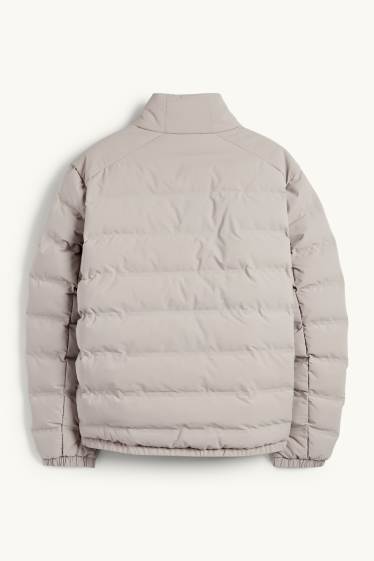 Home - Jaqueta embuatada - repel·lent a l'aigua - gris clar