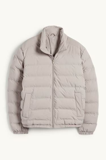 Home - Jaqueta embuatada - repel·lent a l'aigua - gris clar