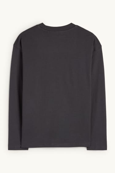 Bambini - Minecraft - maglia a maniche lunghe - grigio scuro