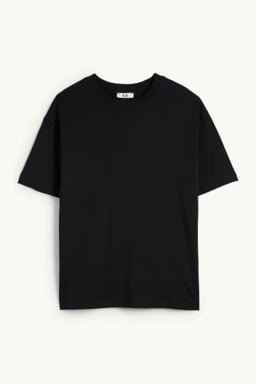 Femmes - T-shirt - Oversize - noir