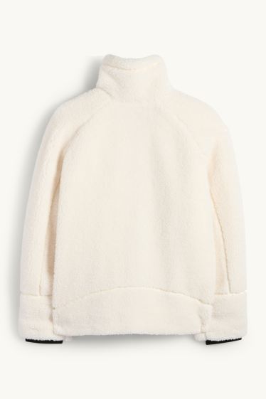 Femmes - Veste en peluche - blanc crème