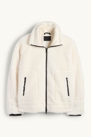 Femmes - Veste en peluche - blanc crème