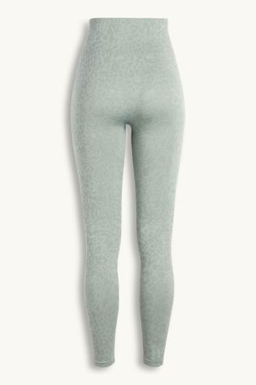Dona - Leggings tècnics - estampat - verd menta