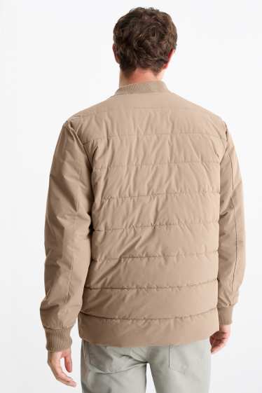 Heren - Blouson met stiksels - waterafstotend - beige