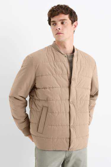 Heren - Blouson met stiksels - waterafstotend - beige