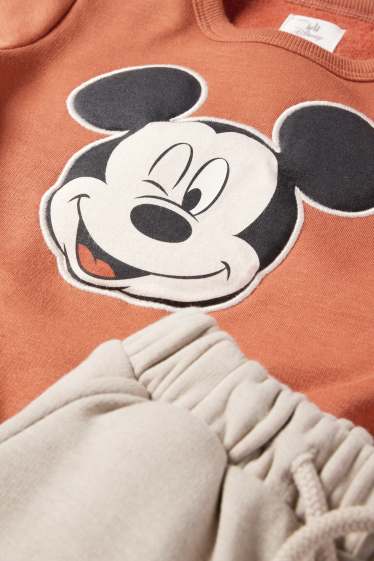 Bébés garçons - Mickey Mouse - tenue pour bébé - 2 pièces - marron / beige