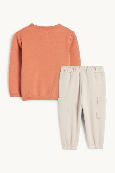 Bébés garçons - Mickey Mouse - tenue pour bébé - 2 pièces - marron / beige