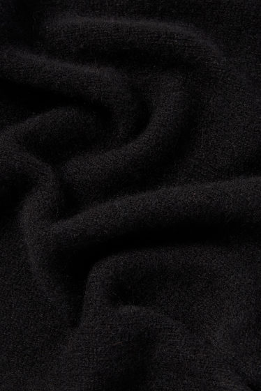 Women - Cashmere scarf - black