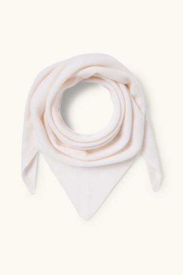 Donna - Sciarpa di cashmere - bianco crema