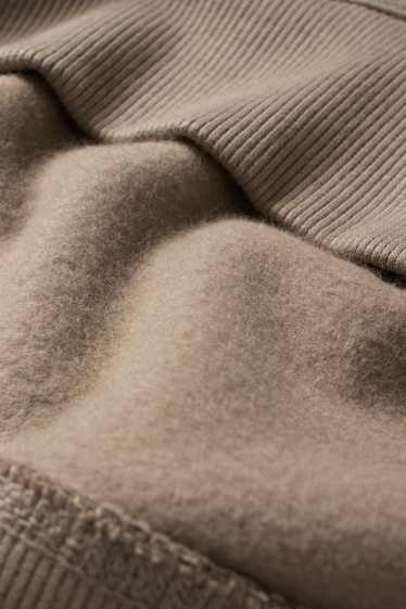 Bărbați - Bluză de molton - taupe