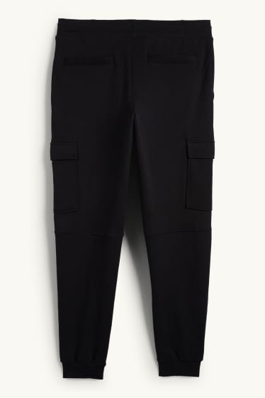 Men - Cargo joggers - black