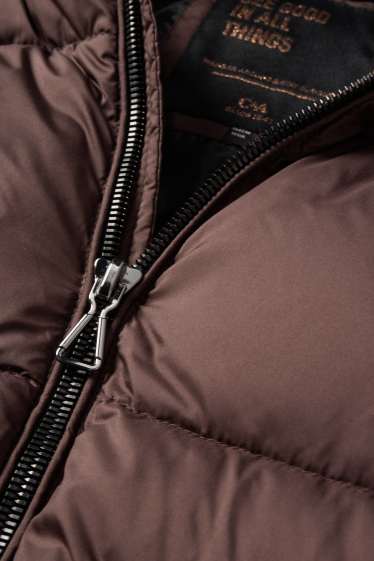 Enfants filles - Doudoune à capuche - marron foncé