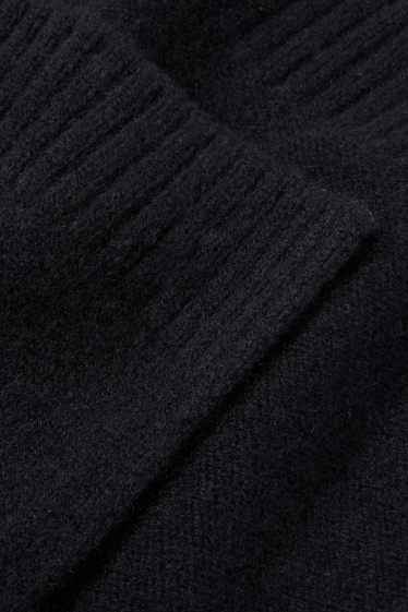 Heren - Sjaal van kasjmier - zwart