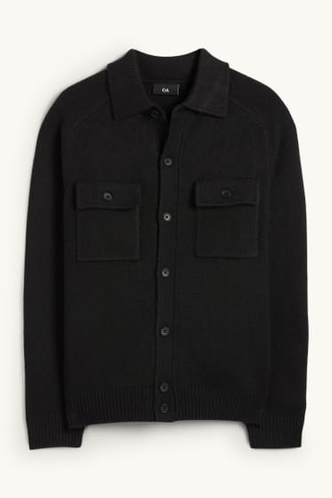Men - Cardigan - black